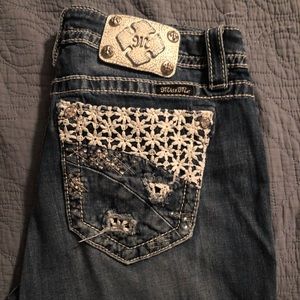 Miss Me Mid Rise Cuffed Skinny